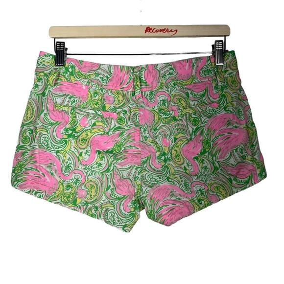 Lilly Pulitzer The Walsh Short Flamingo Print Size 4 - Picture 2 of 8